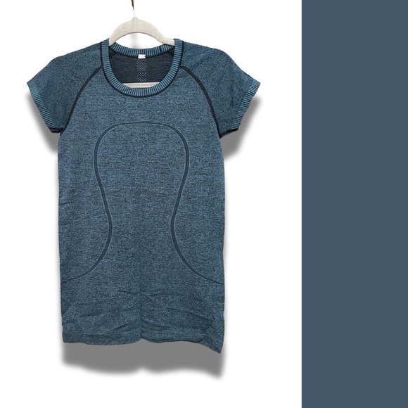 Lululemon Swiftly Tech Short-Sleeve Shirt Blue - Size 6 - Picture 1 of 2
